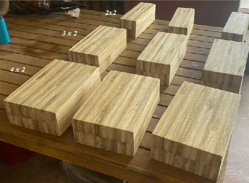 2” thickness BGV Bamboo Lumber